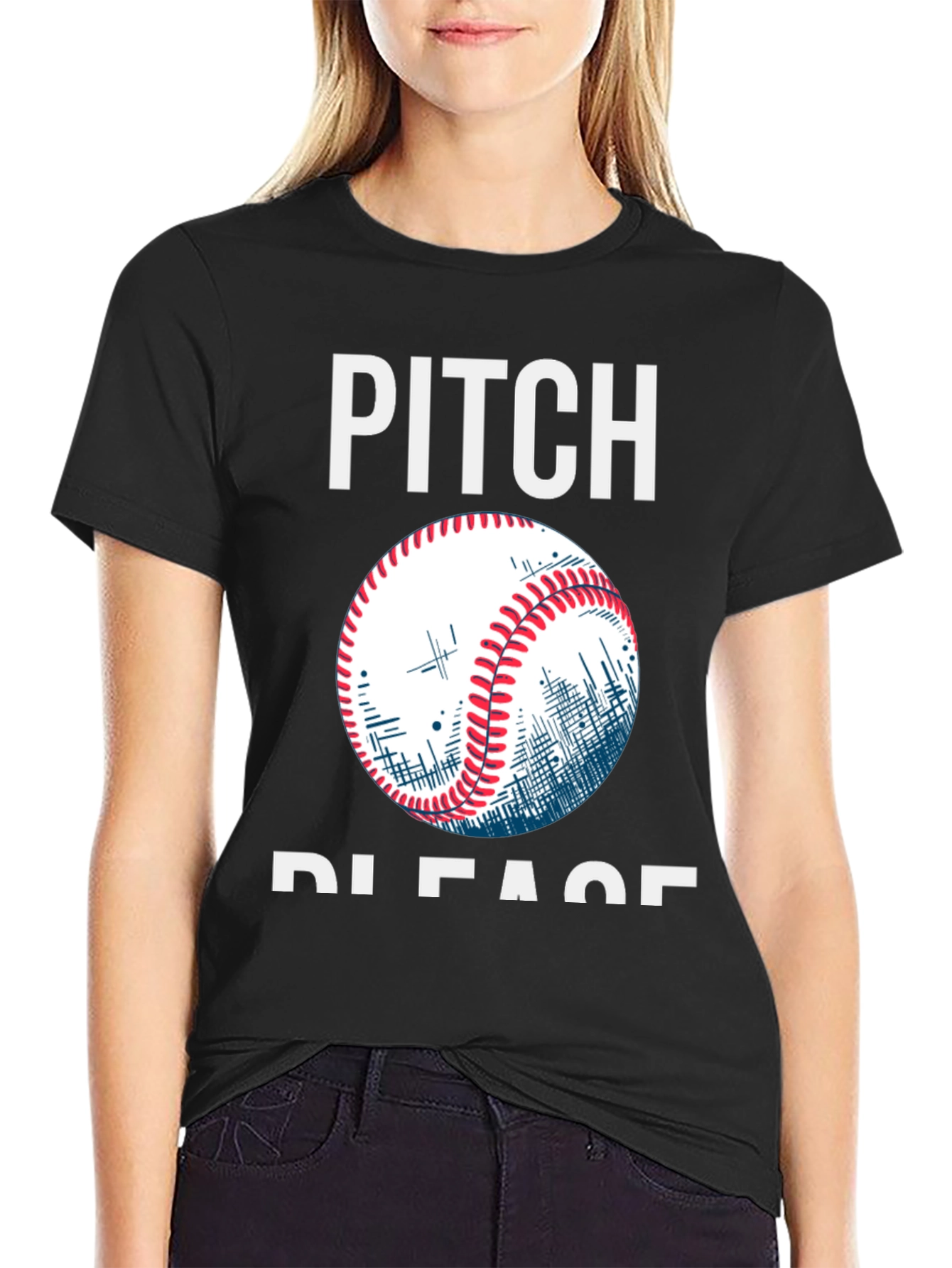 Pitch Please Baseball Graphic Tee