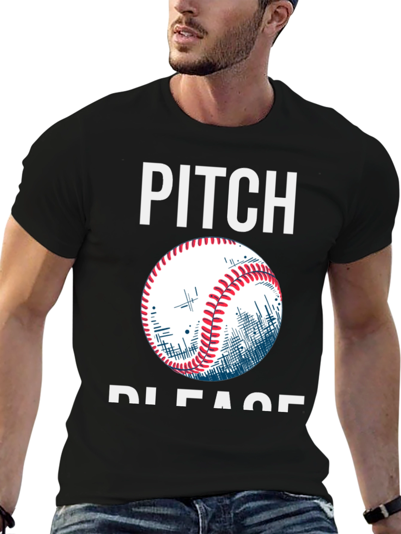 Pitch Please Baseball Graphic Tee