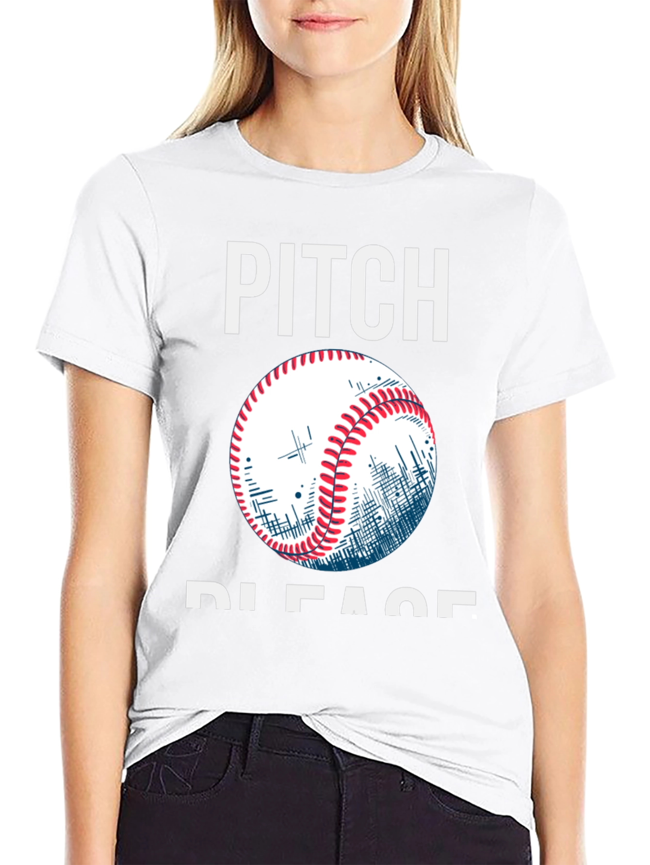 Pitch Please Baseball Graphic Tee