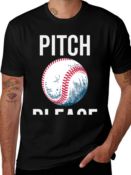 Pitch Please Baseball Graphic Tee