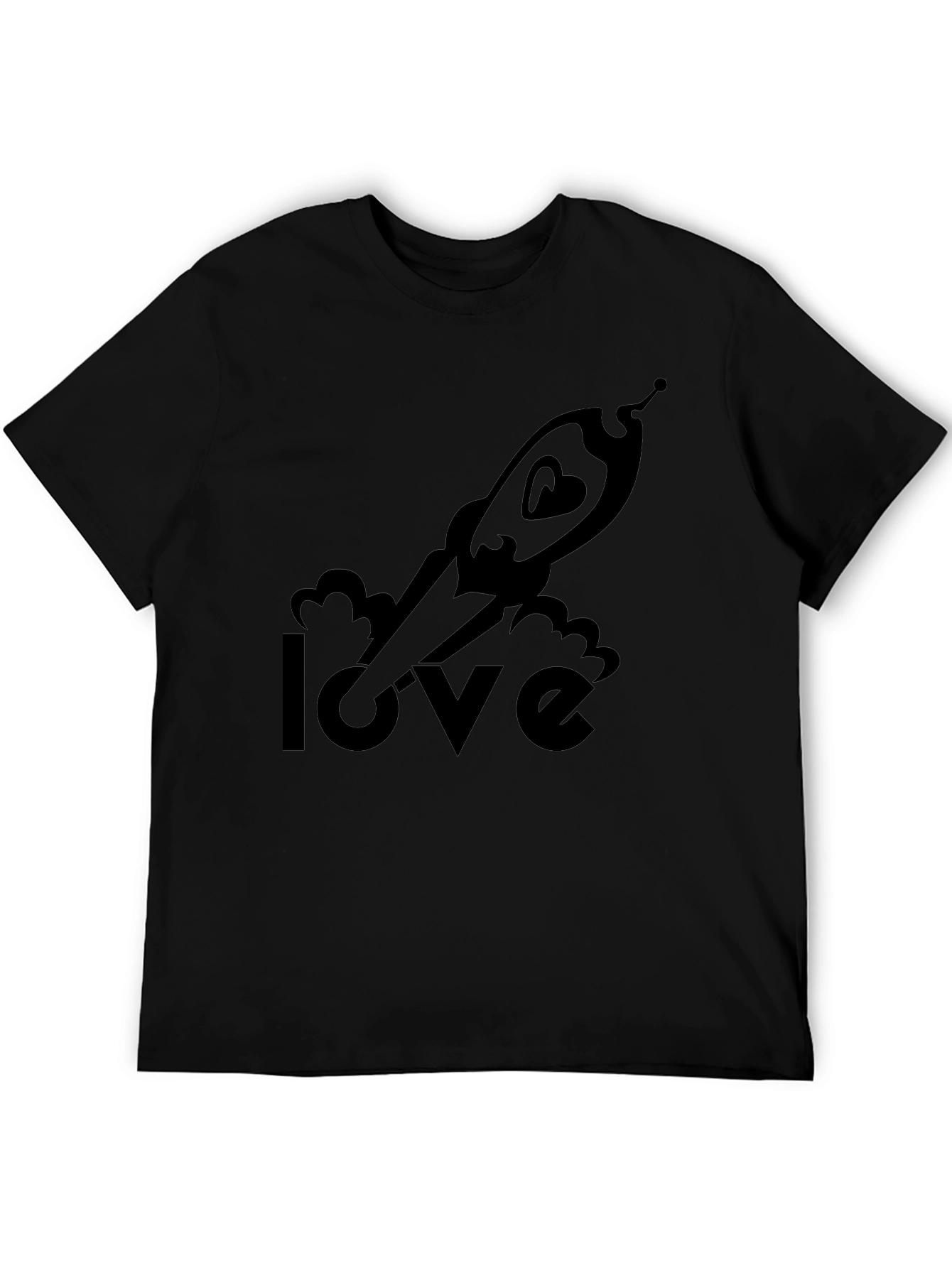 Love Rocket T-Shirt - Space Heart Graphic Tee