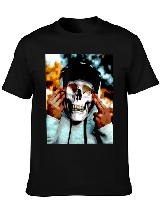 Skull Graphic Black T-Shirt - Urban Style Tee