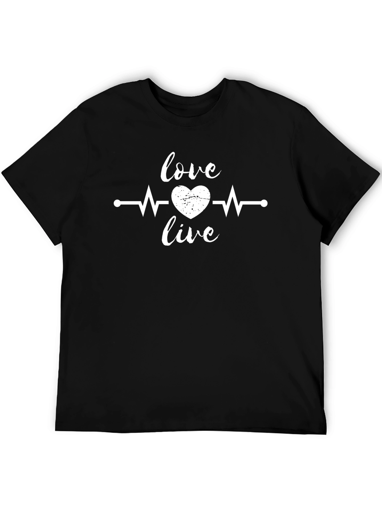 Love Live Heartbeat Graphic Tee - Trendy Casual Top