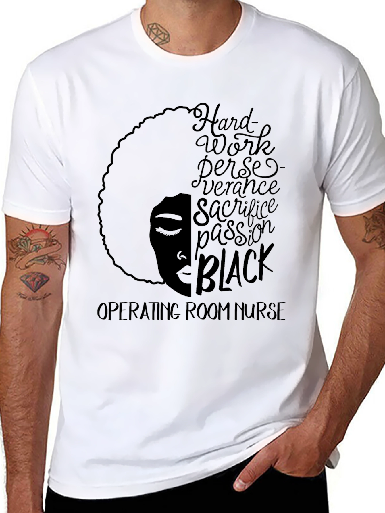 Black Operating Room Nurse T-Shirt