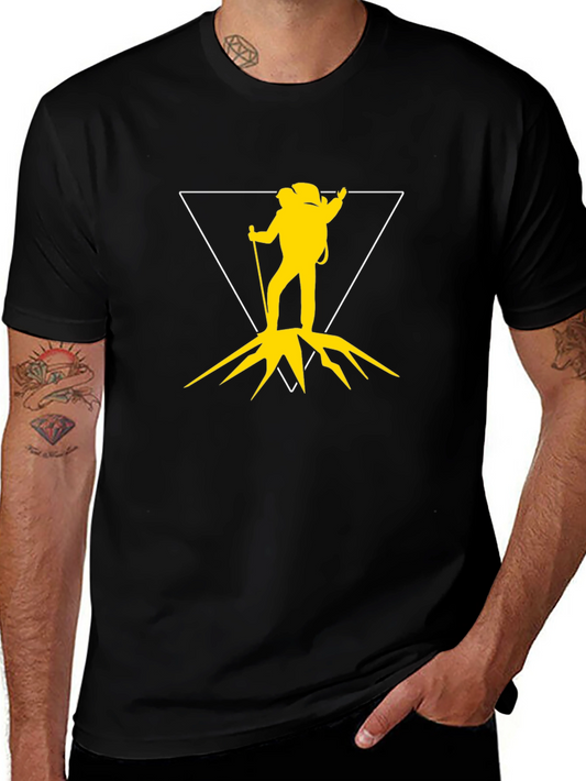 Hiker Graphic T-Shirt - Black