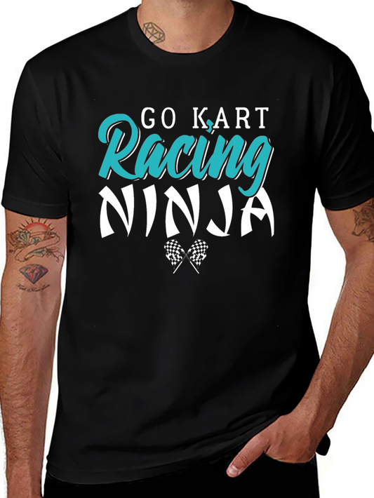 Go Kart Racing Ninja T-Shirt - Black
