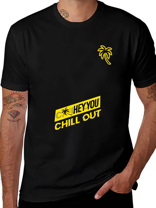 Chill Out Graphic Tee - Black