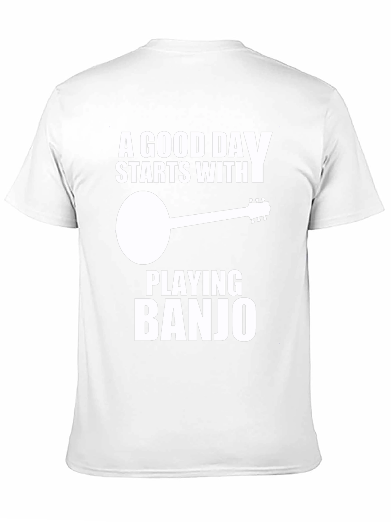 A Good Day Starts With Playing Banjo Black T-Shirt