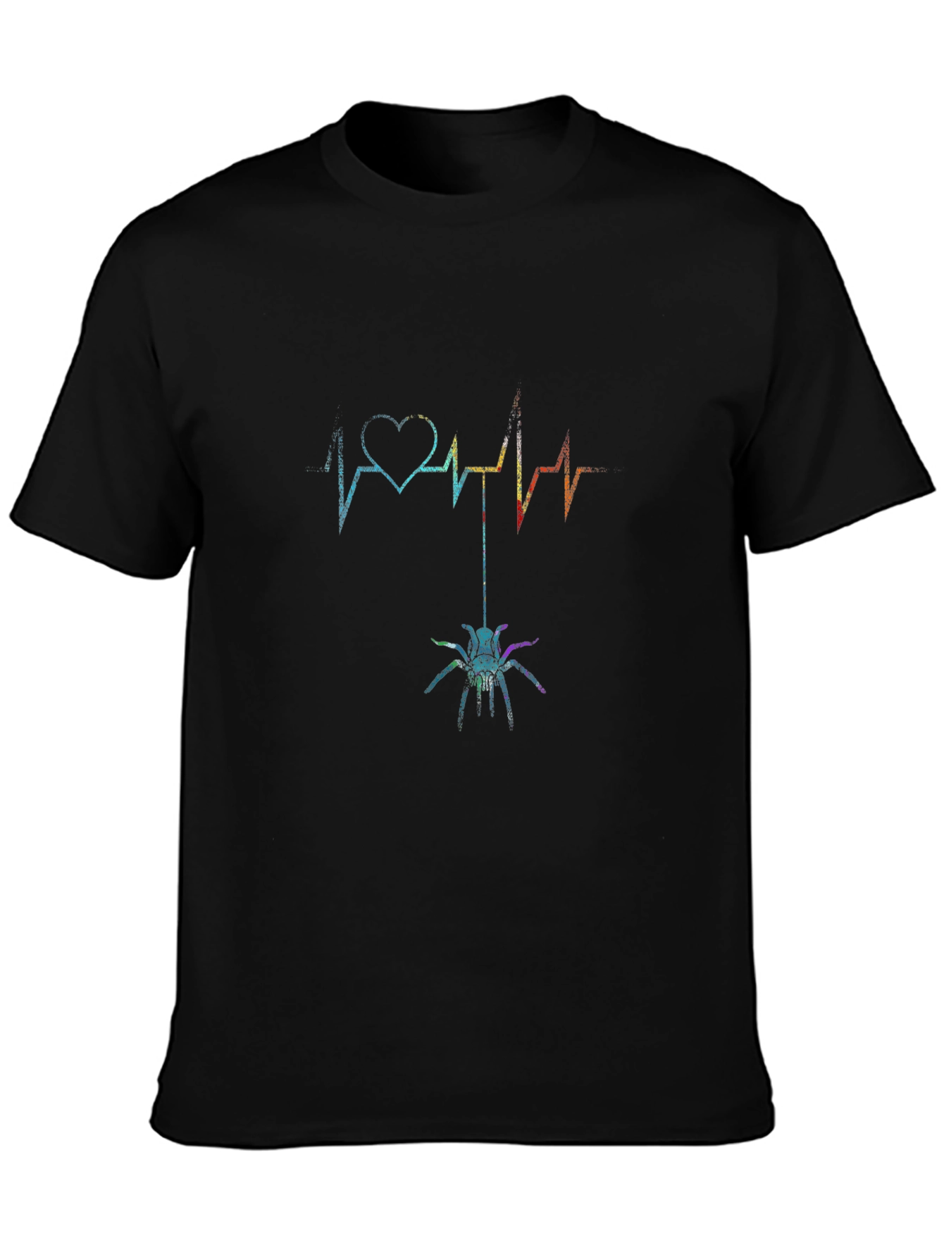 Heartbeat Spider Graphic Tee - Unique Design