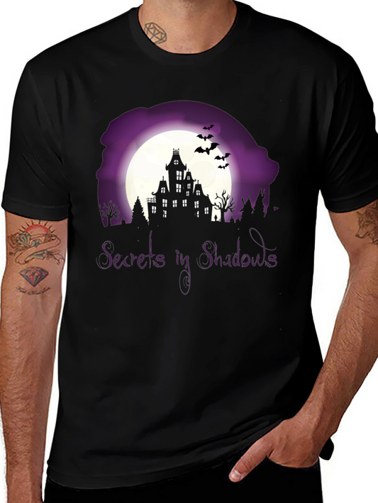 Secrets in Shadows Spooky Graphic Tee