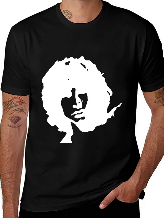 Retro Silhouette Graphic Black T-Shirt