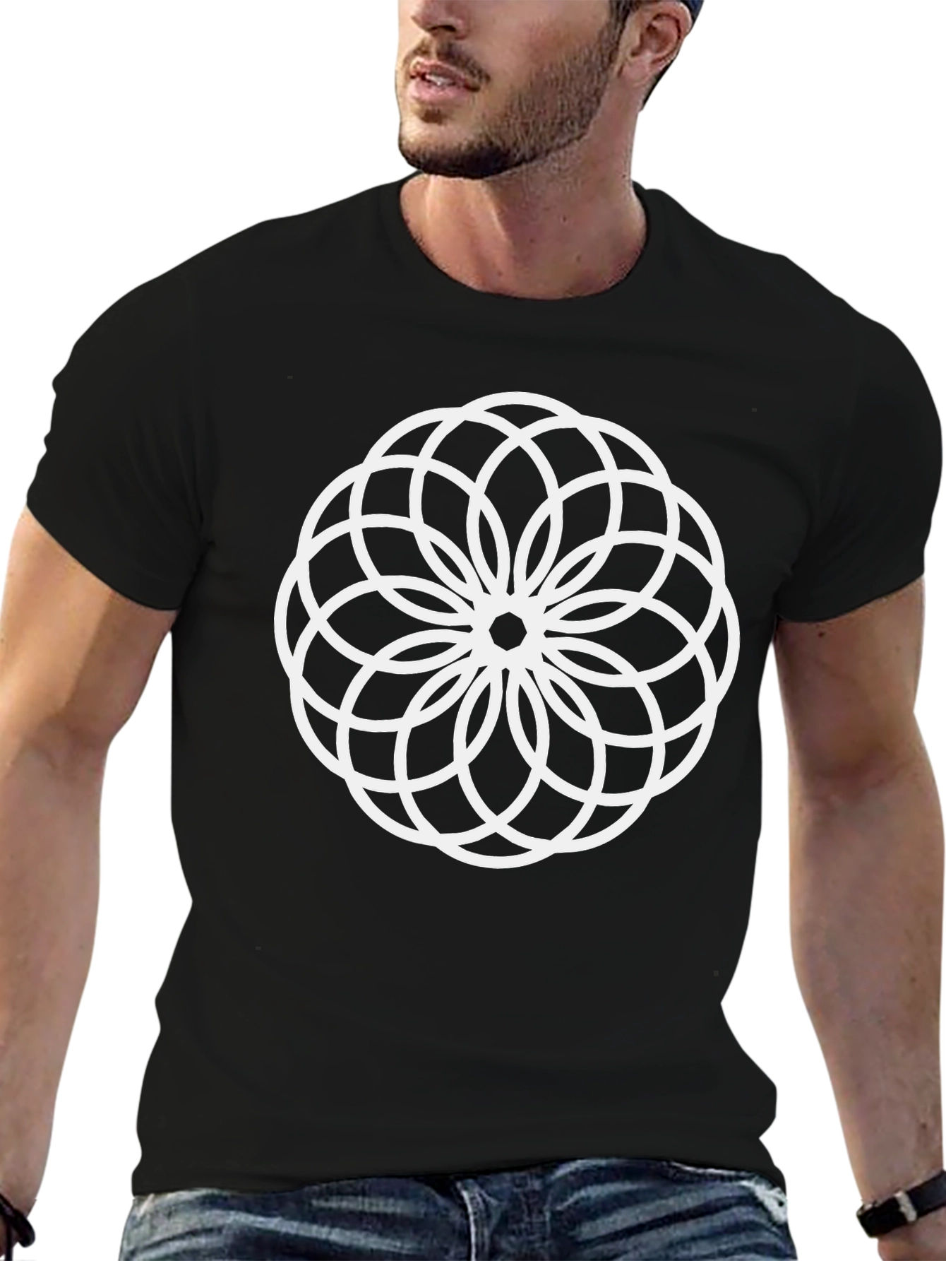 Geometric Circle T-Shirt - Modern Graphic Tee