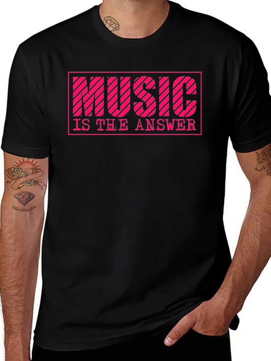 Music is the Answer Graphic T-Shirt