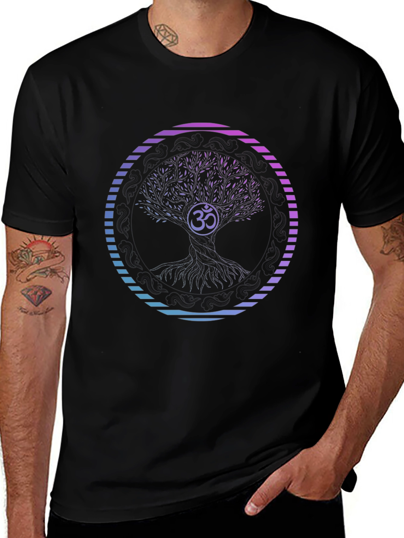 Om Tree of Life Graphic T-Shirt