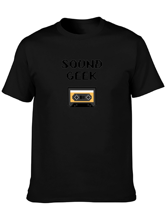 Sound Geek Pixelated Cassette Tape Graphic Tee