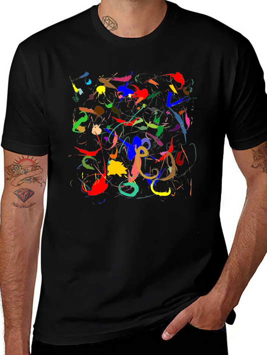 Abstract Art Black Tee