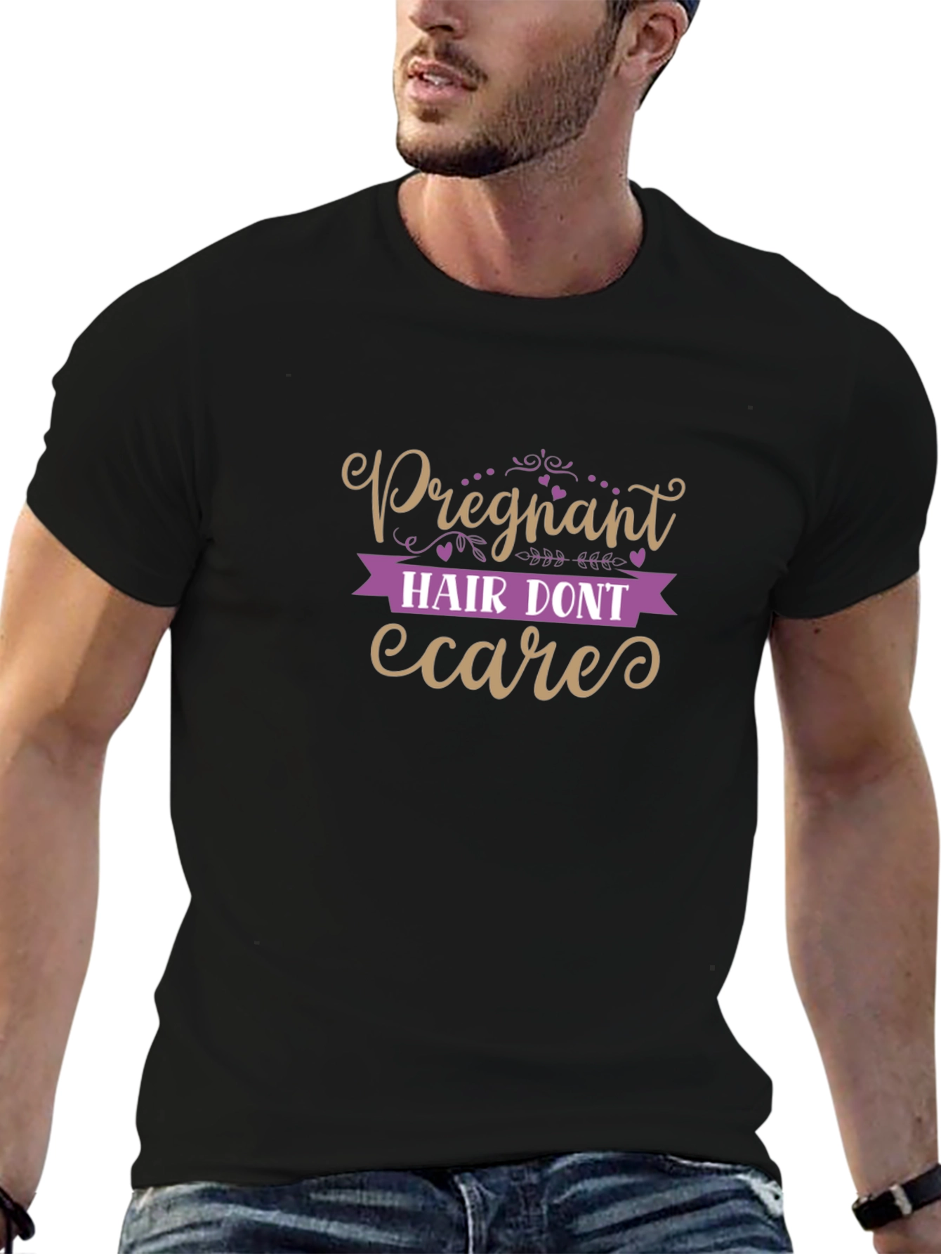 Pregnant Hair Dont Care T-Shirt