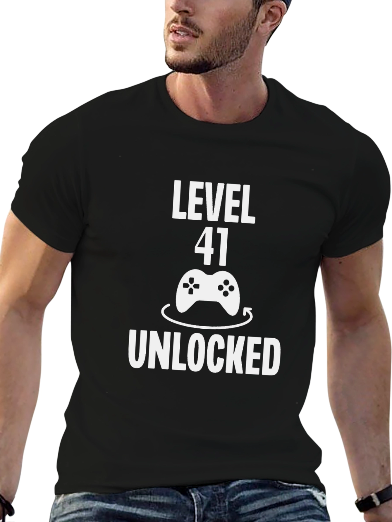 Level 41 Unlocked Gamer T-Shirt - Birthday Gift