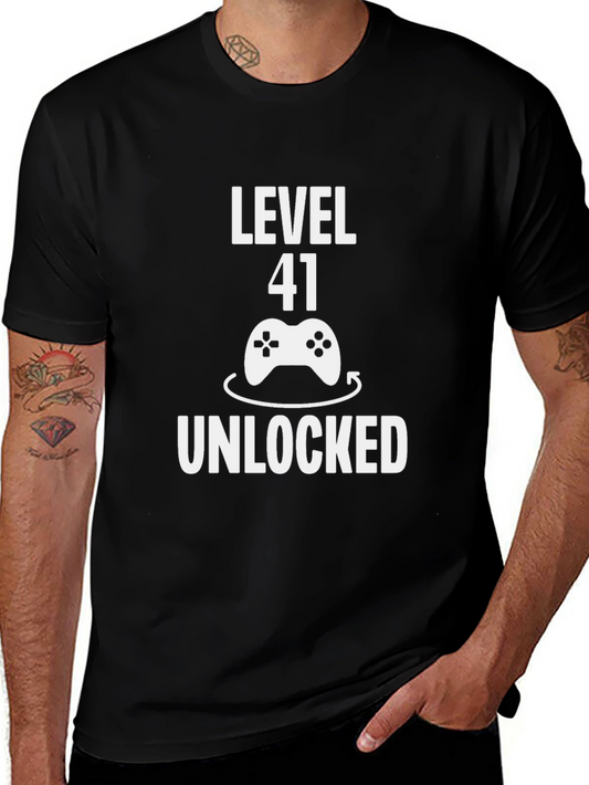 Level 41 Unlocked Gamer T-Shirt - Birthday Gift