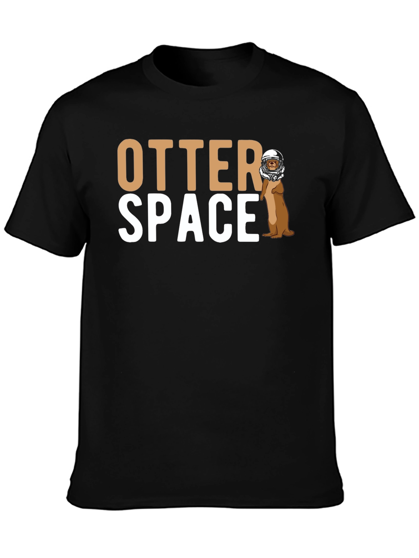 Otter Space Graphic T-Shirt - Novelty Astronaut Otter Tee