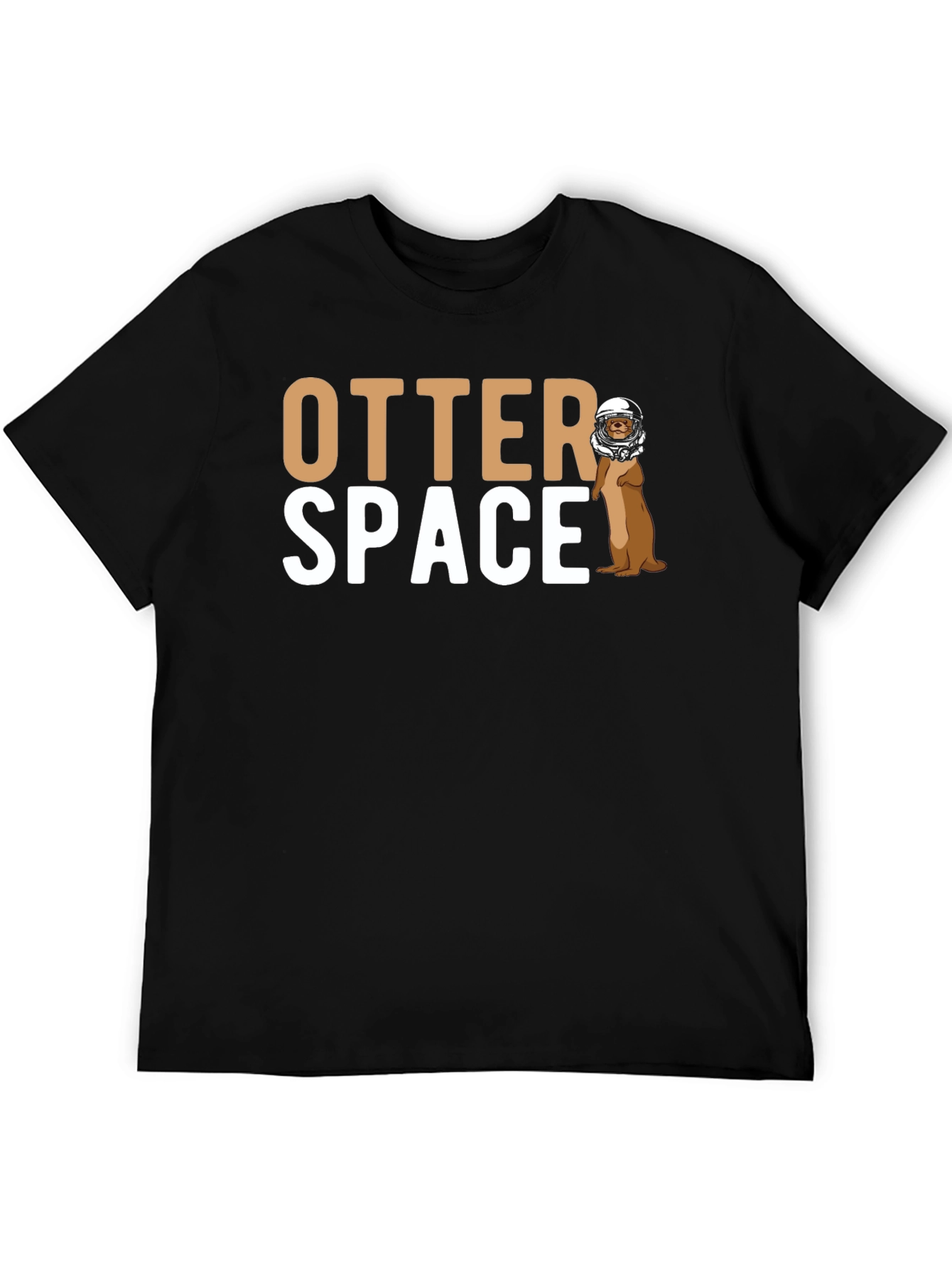 Otter Space Graphic T-Shirt - Novelty Astronaut Otter Tee