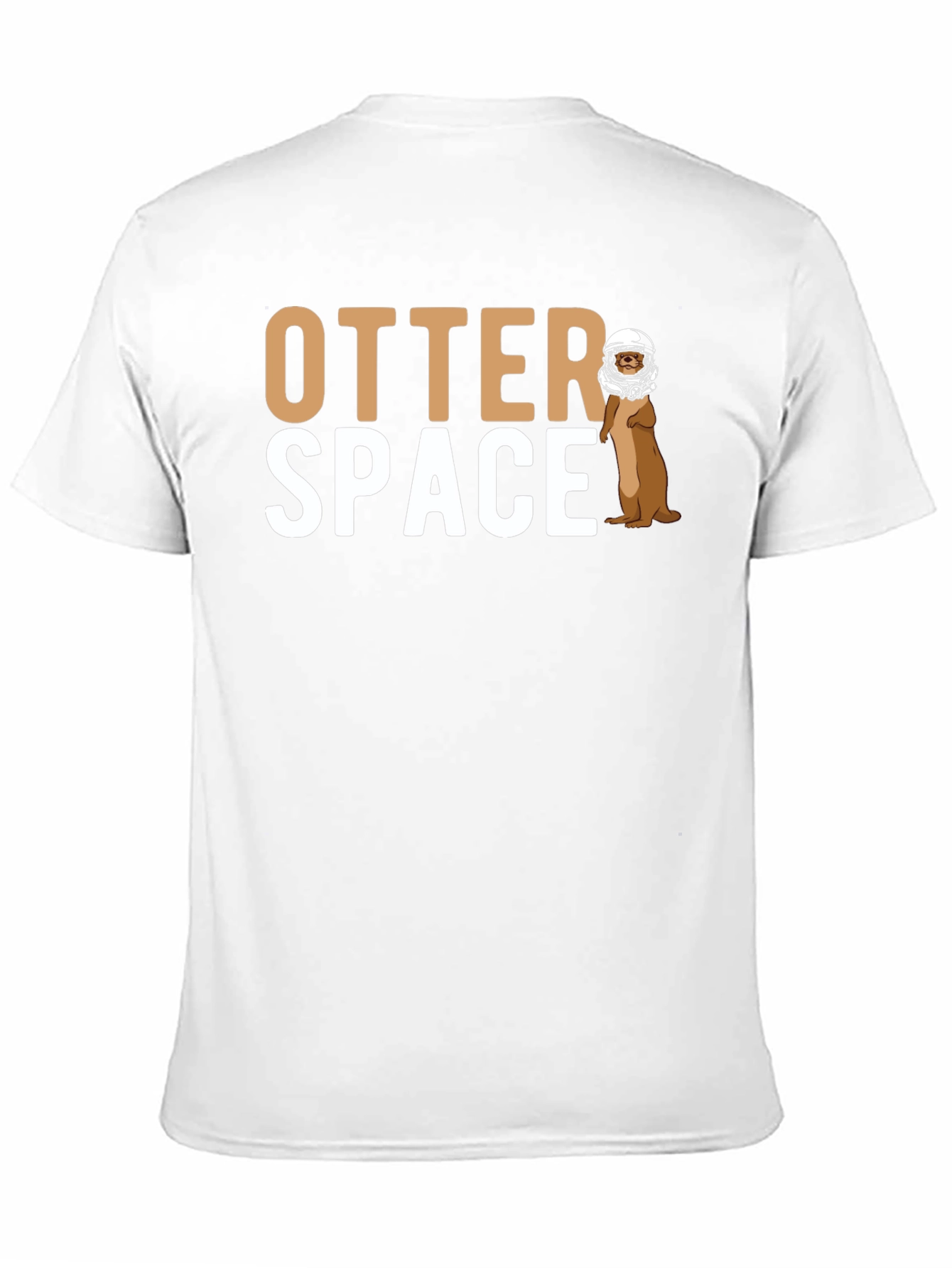 Otter Space Graphic T-Shirt - Novelty Astronaut Otter Tee