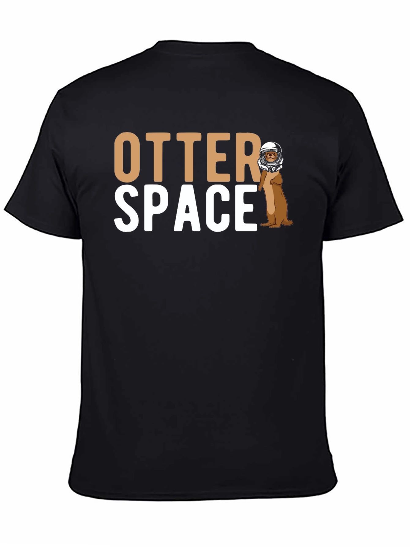 Otter Space Graphic T-Shirt - Novelty Astronaut Otter Tee