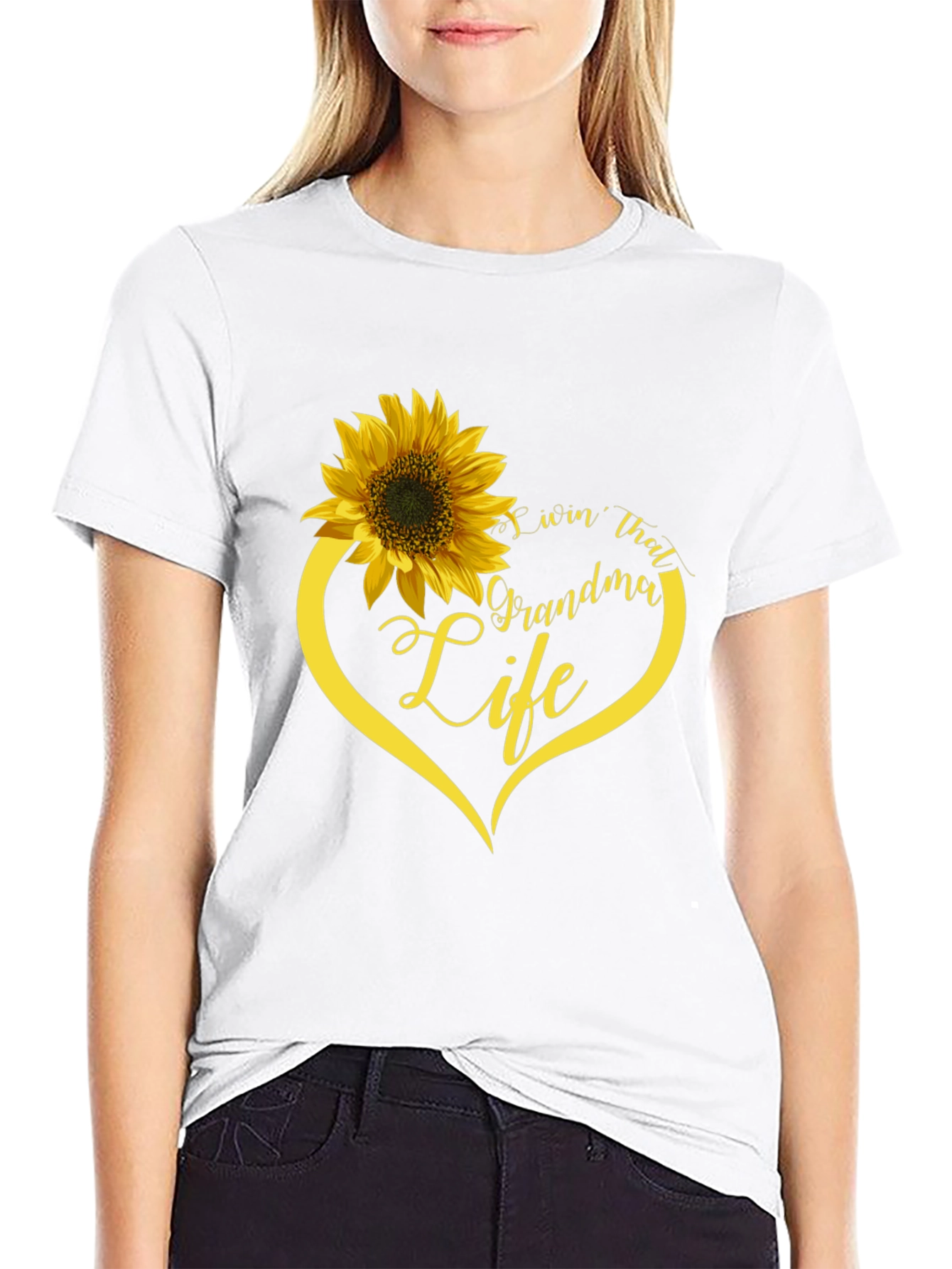 Livin That Grandma Life Sunflower T-Shirt