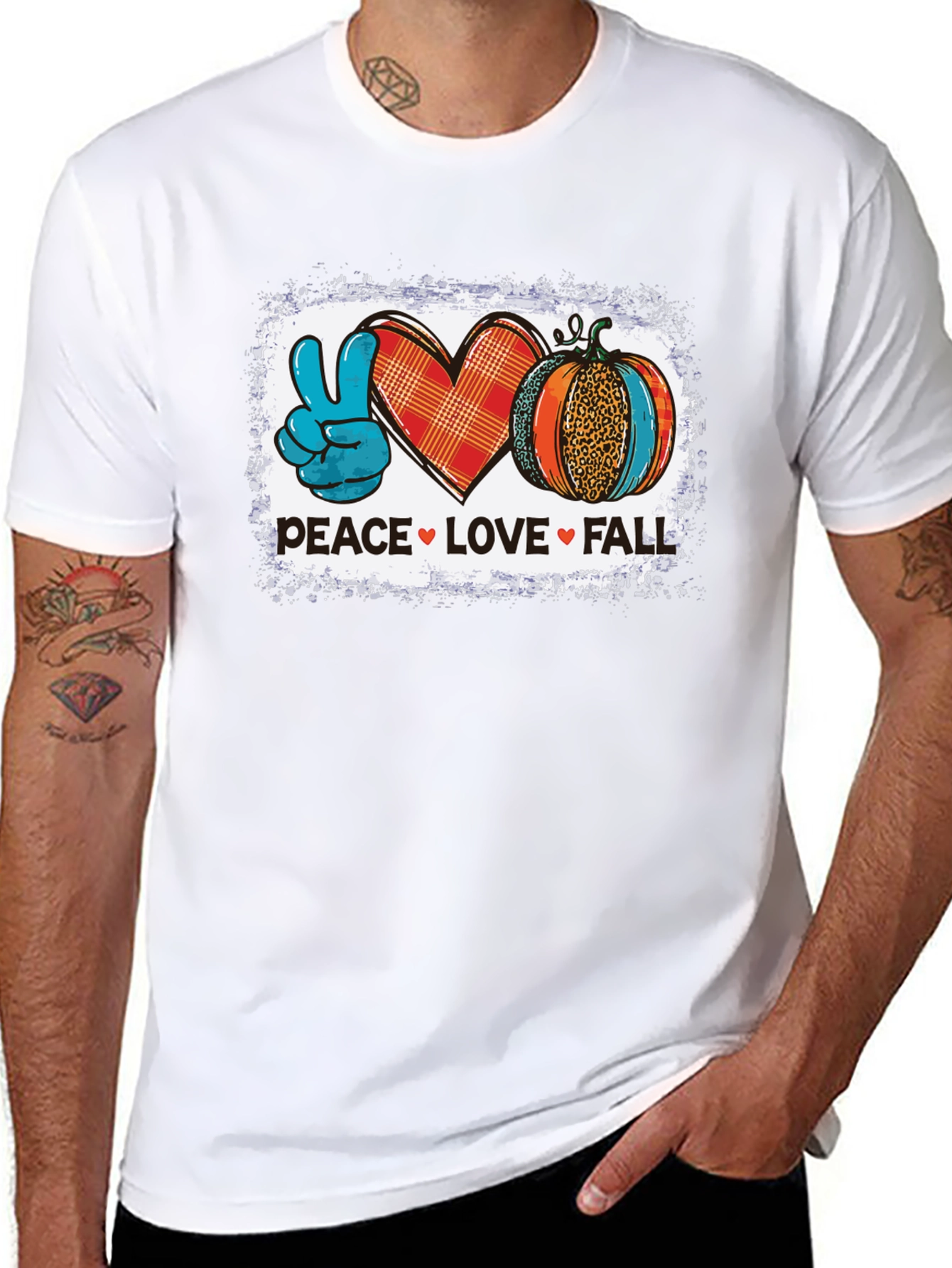 Peace Love Fall Graphic T-Shirt