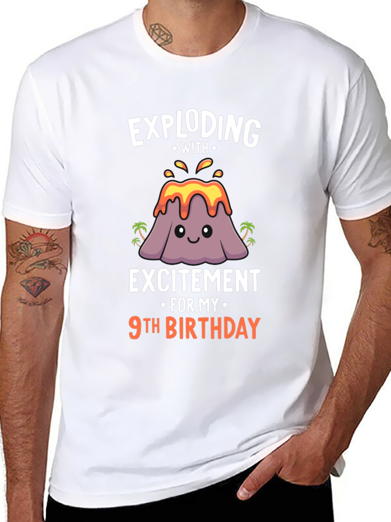 Exploding with Excitement 9th Birthday T-Shirt