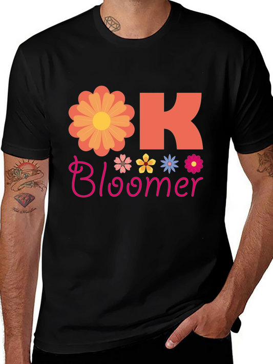 Ok Bloomer Graphic T-Shirt - Floral Design