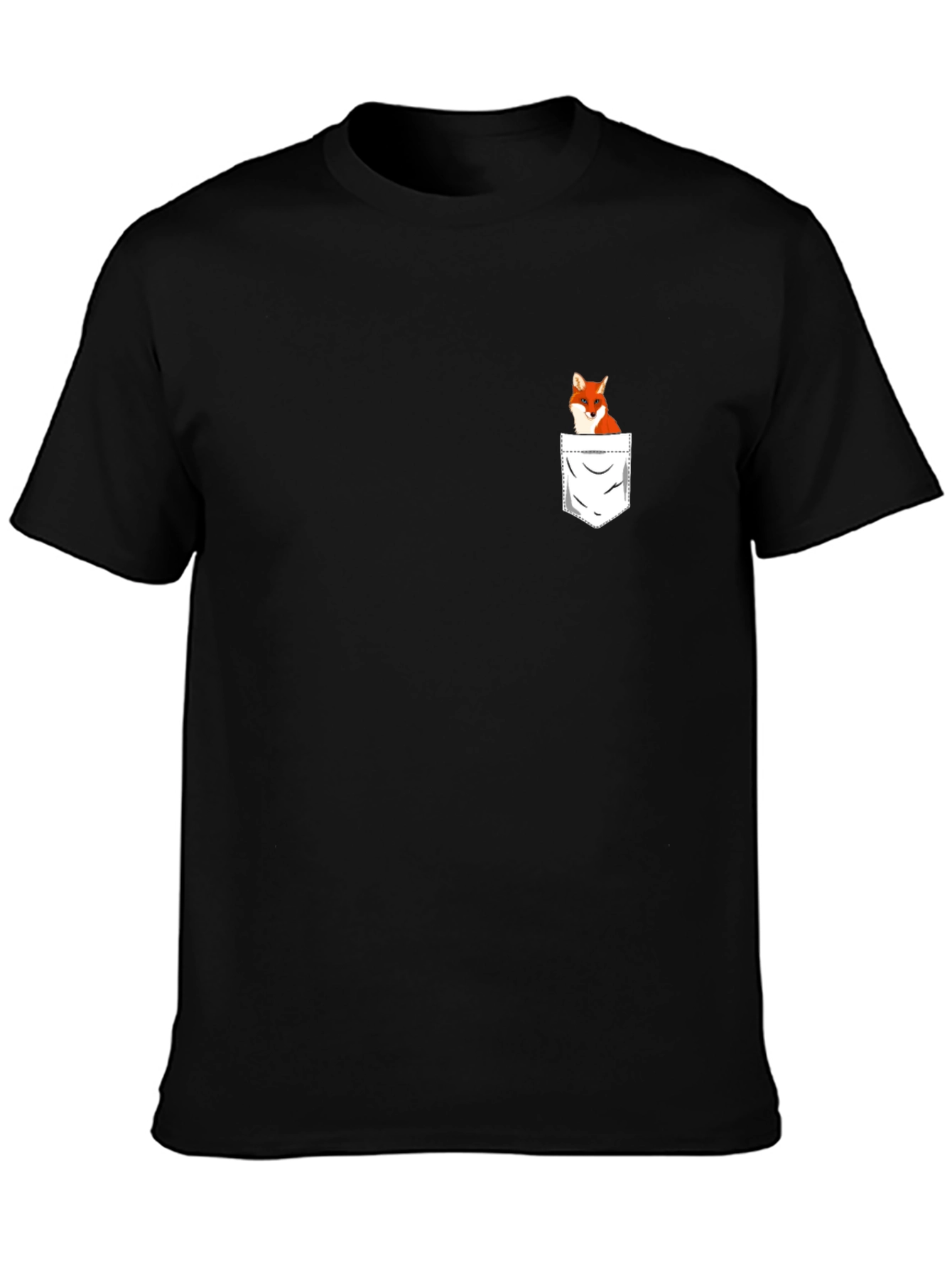 Pocket Fox Graphic T-Shirt