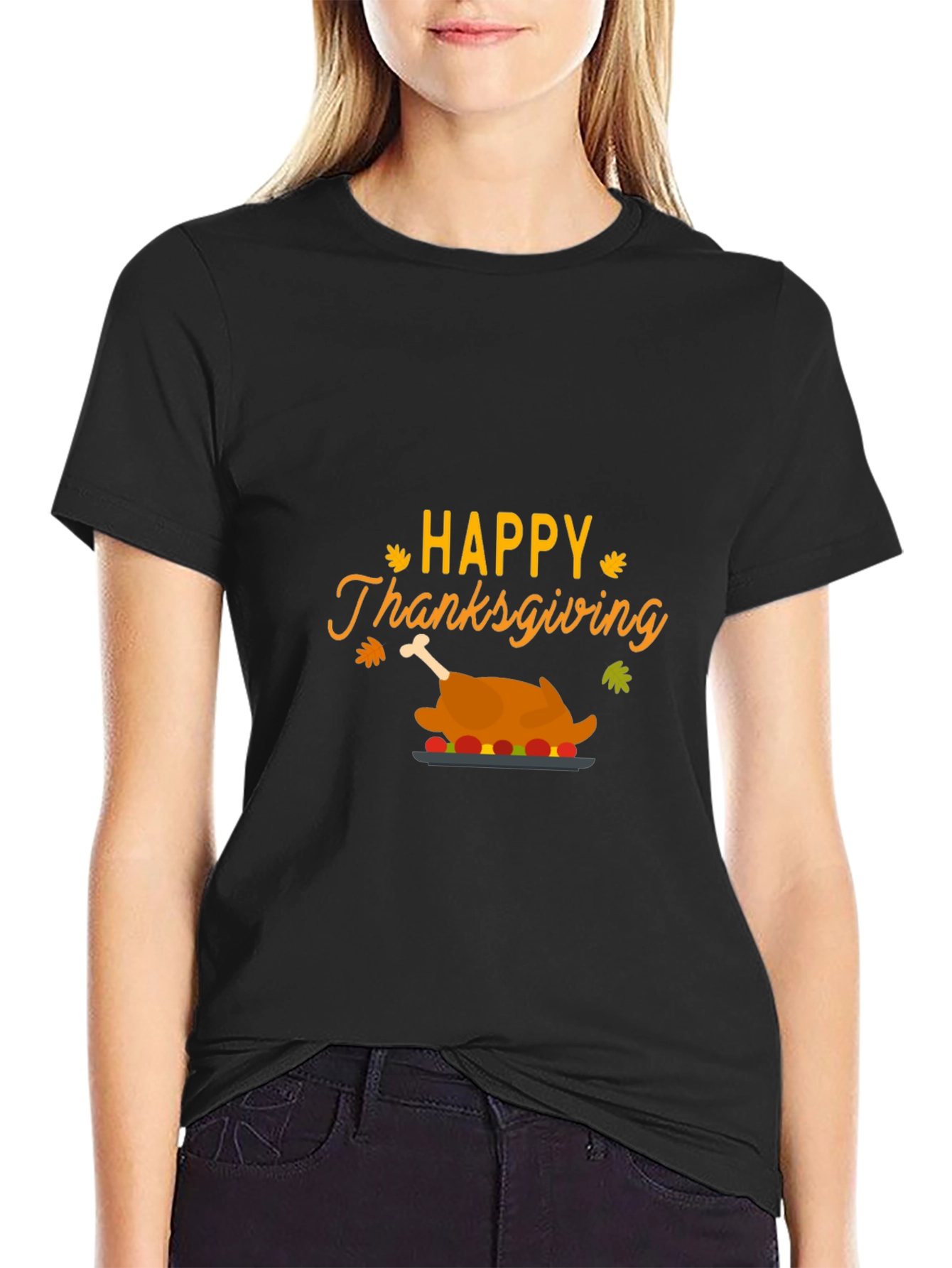 Happy Thanksgiving Turkey T-Shirt - Festive Holiday Apparel