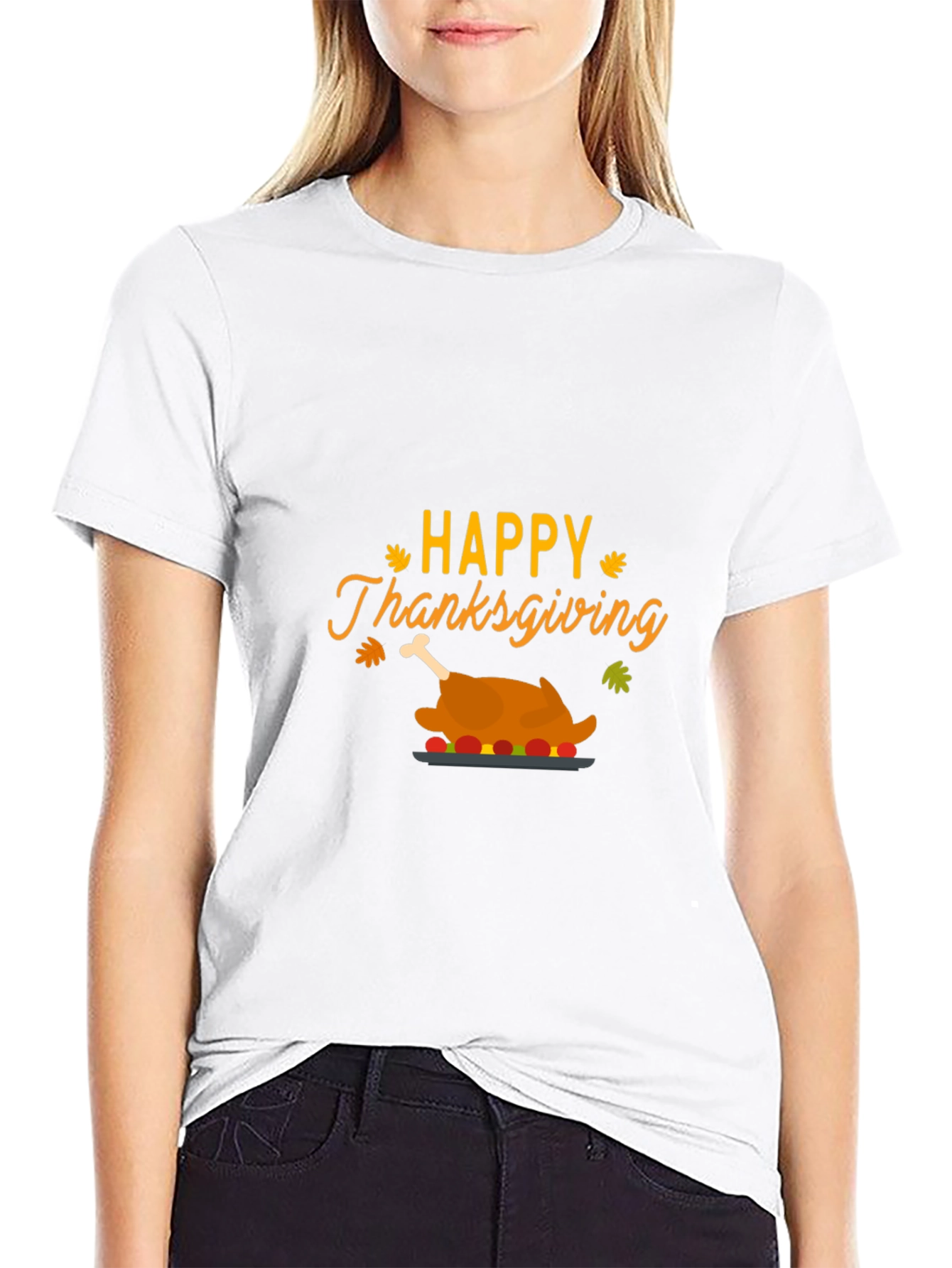 Happy Thanksgiving Turkey T-Shirt - Festive Holiday Apparel