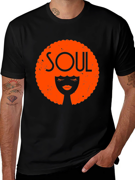 Soul Afro Graphic T-Shirt - Vintage Style