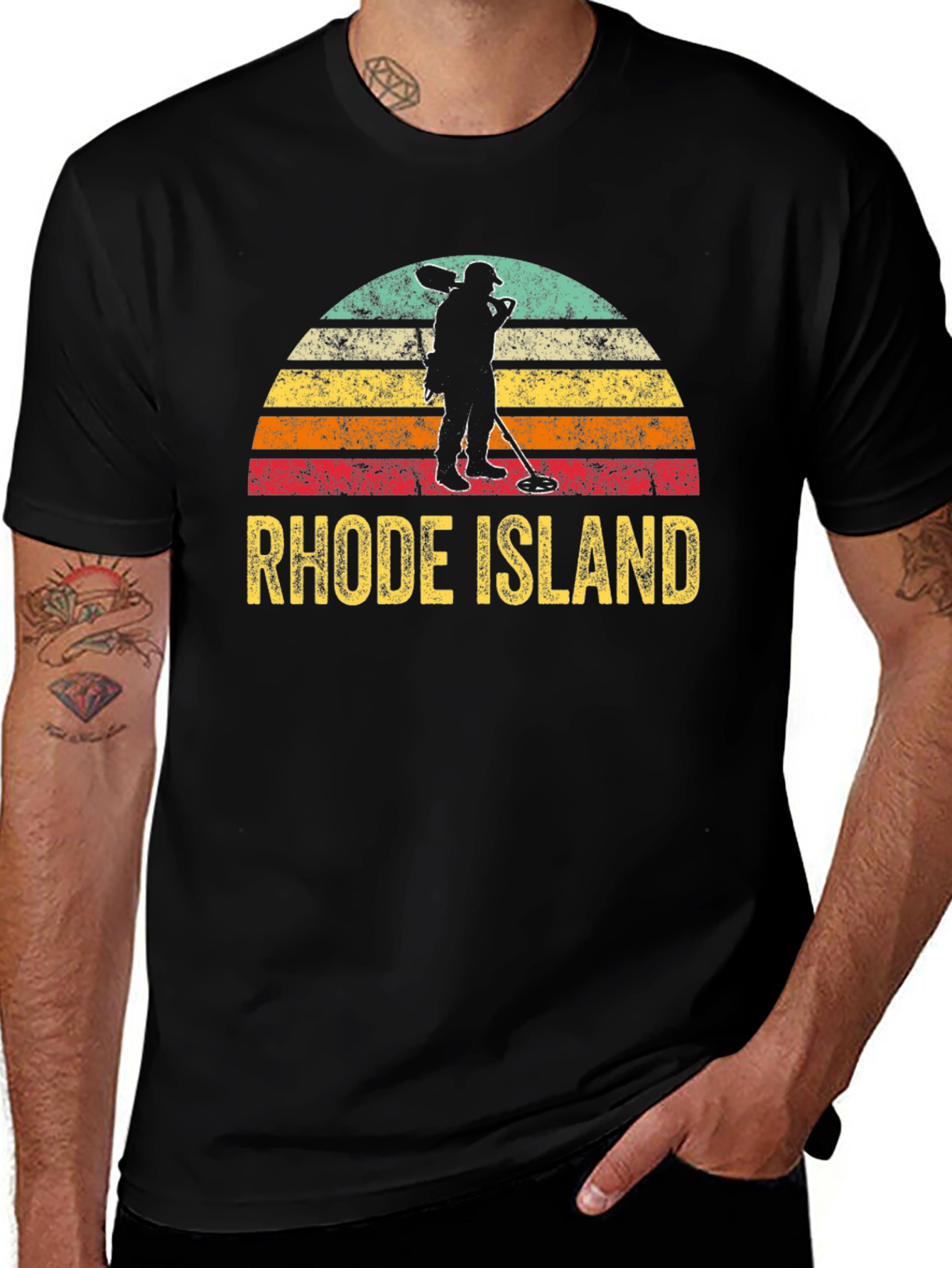 Rhode Island Metal Detecting T-Shirt