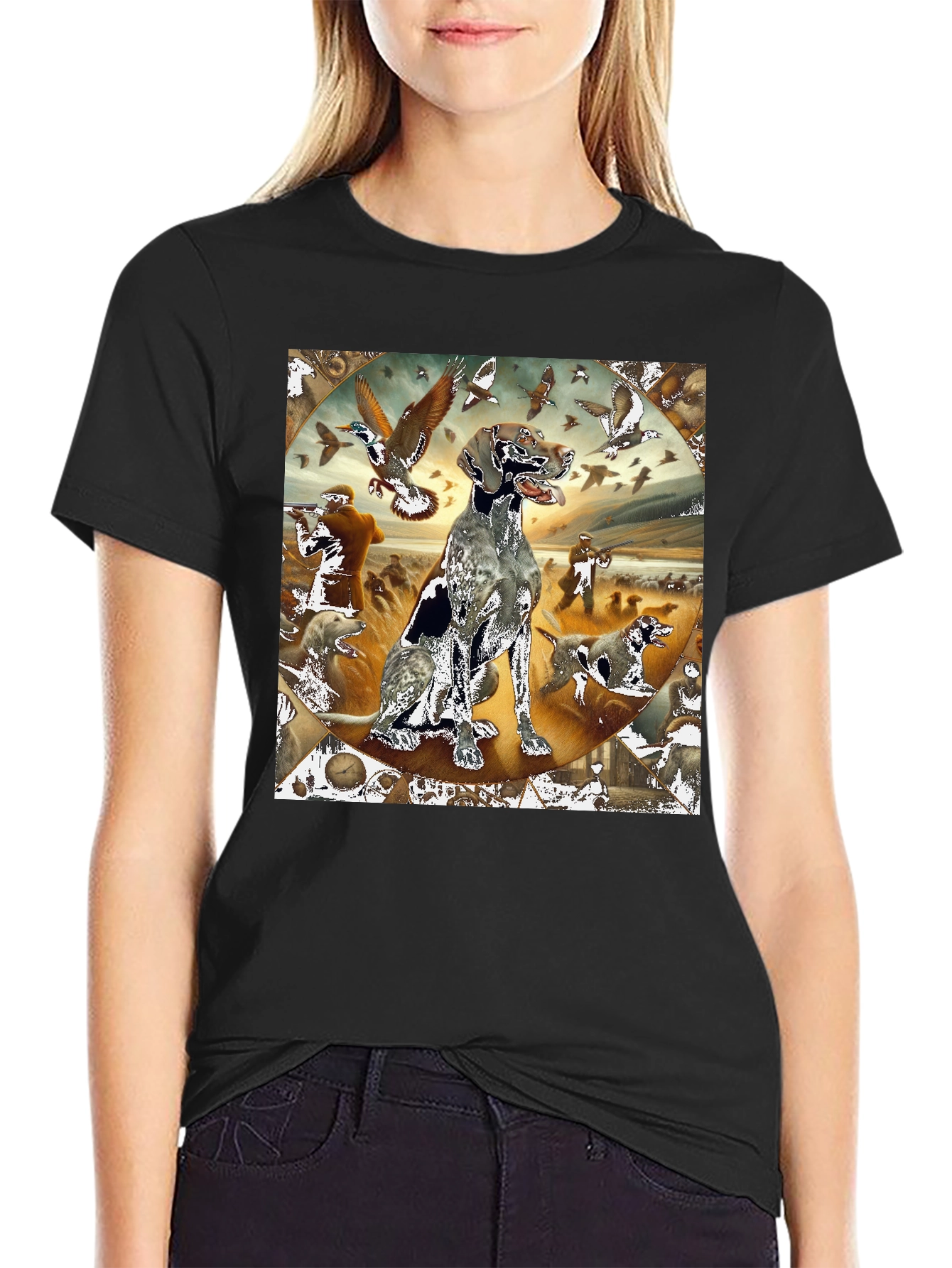 Hunting Dog Graphic Tee
