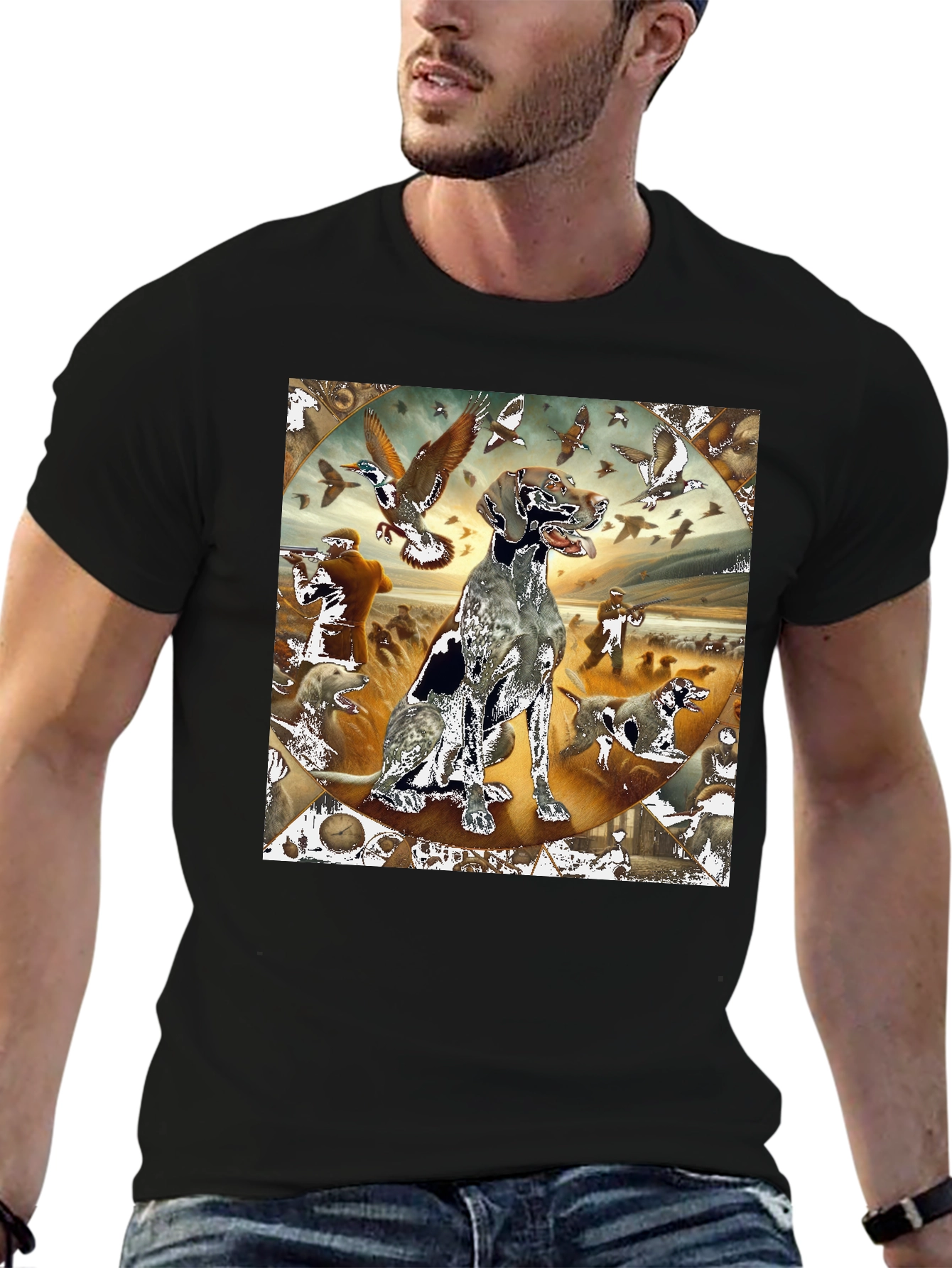 Hunting Dog Graphic Tee
