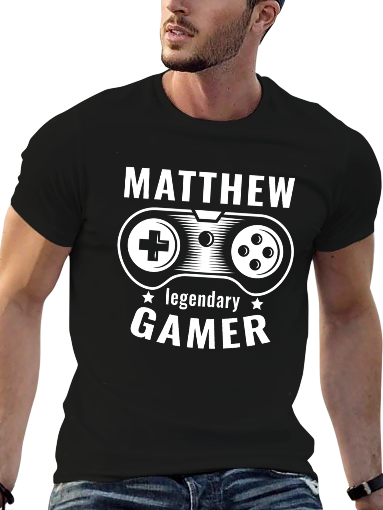 Matthew Legendary Gamer T-Shirt - Black