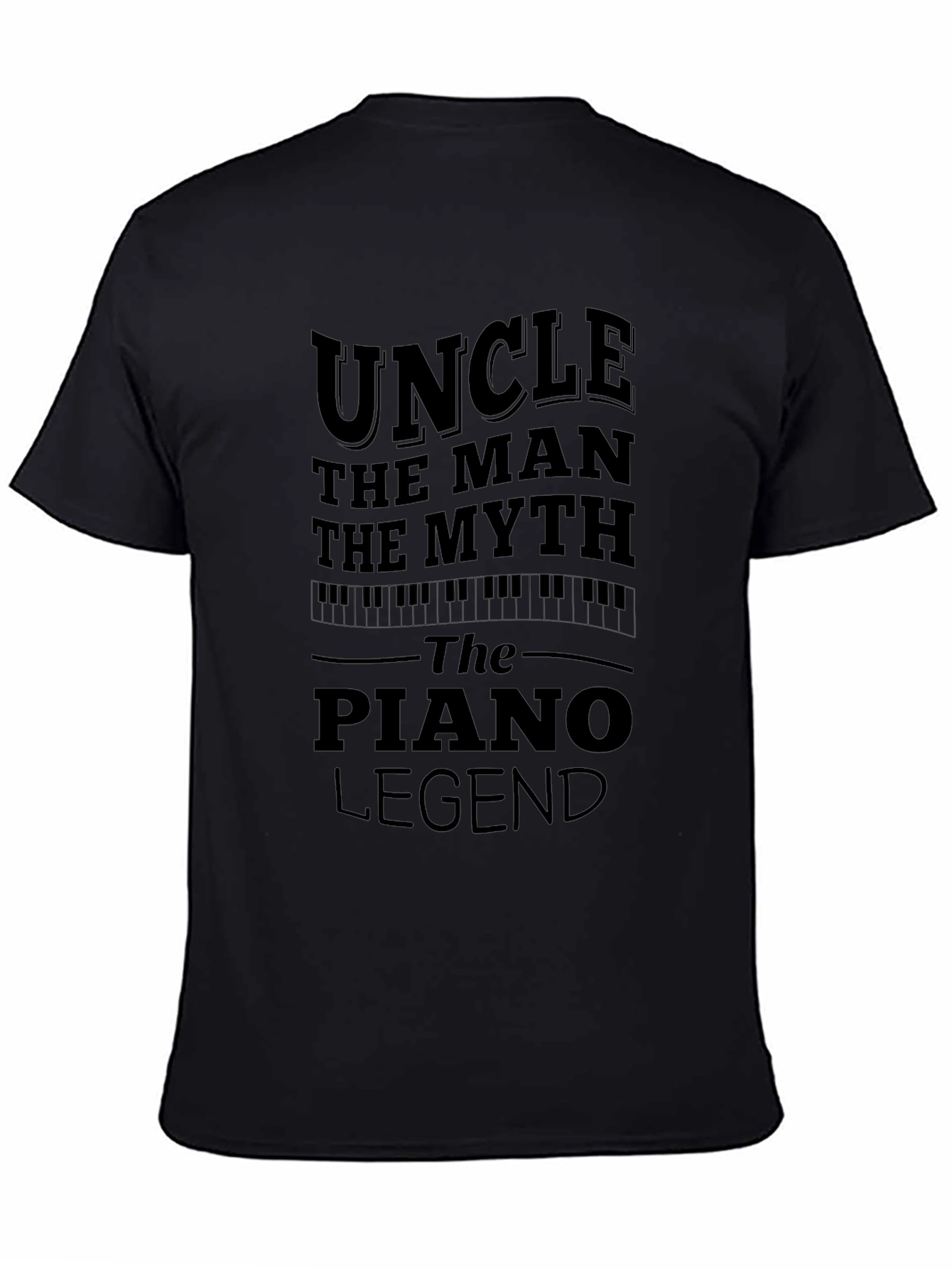 Uncle Piano Legend Black Graphic Tee