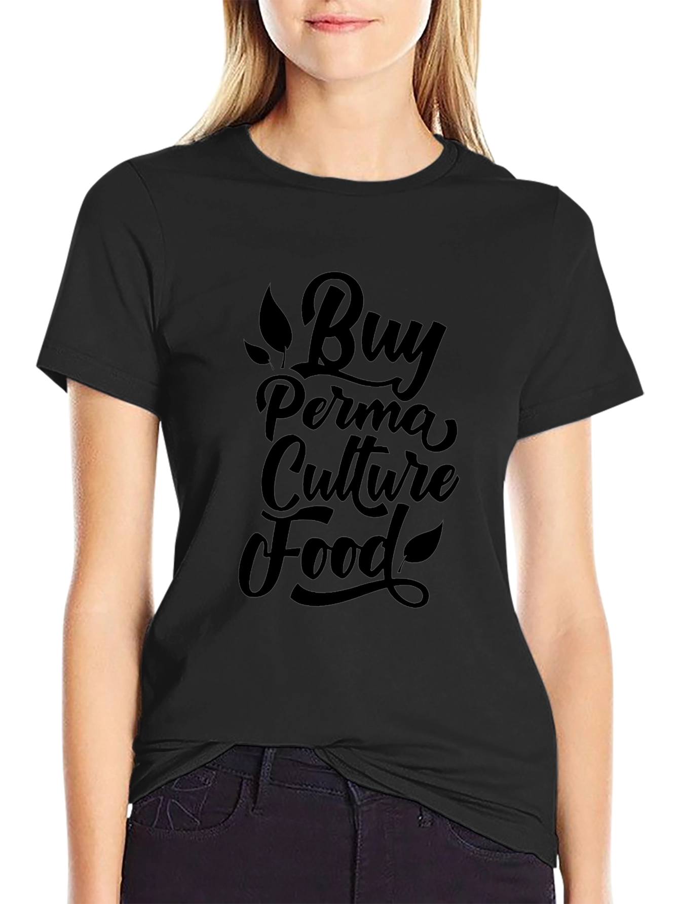 Buy Perma Culture Food T-Shirt - Black