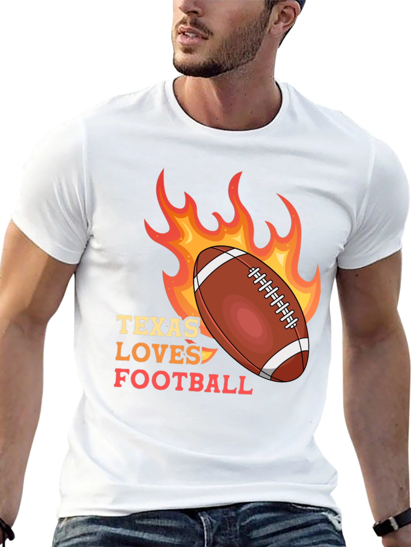 Texas Loves Football Graphic Tee