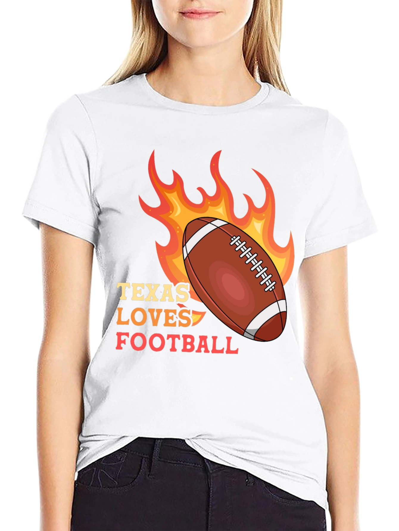 Texas Loves Football Graphic Tee