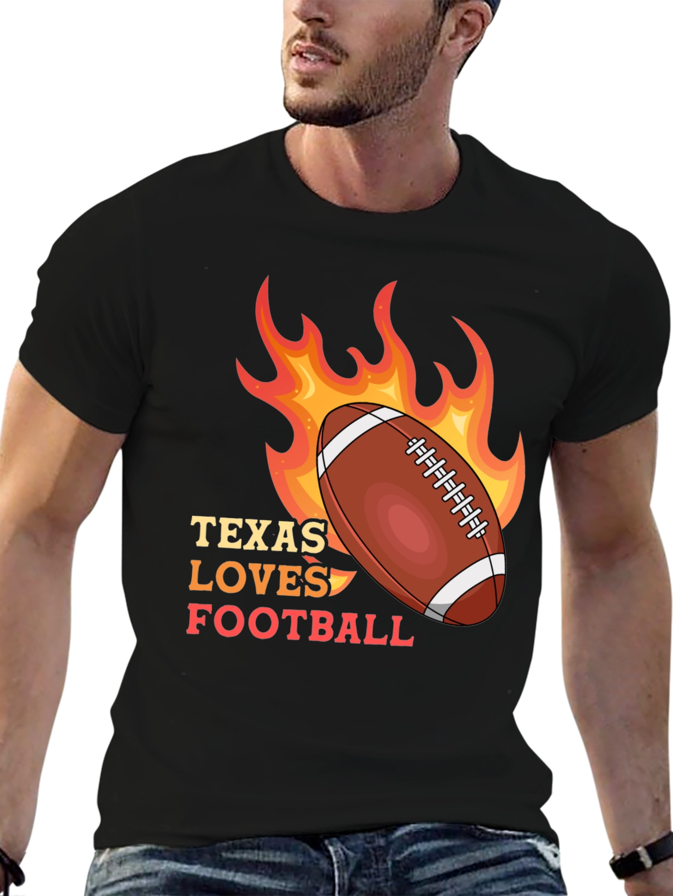 Texas Loves Football Graphic Tee