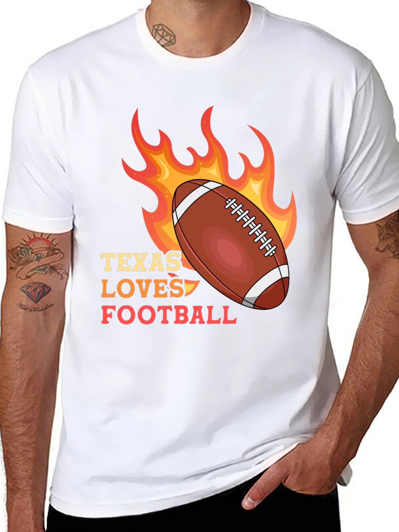 Texas Loves Football Graphic Tee