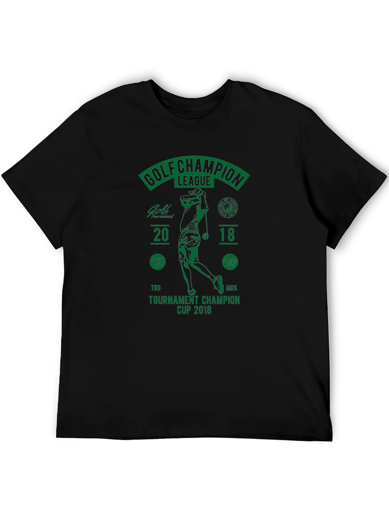 Golf Champion League Black T-Shirt