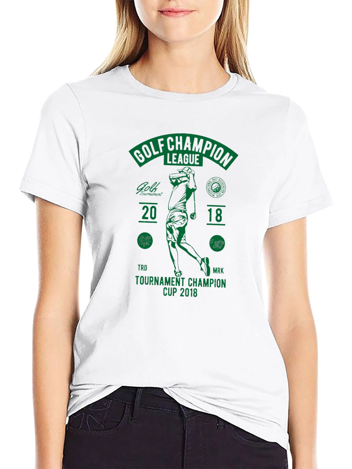 Golf Champion League Black T-Shirt