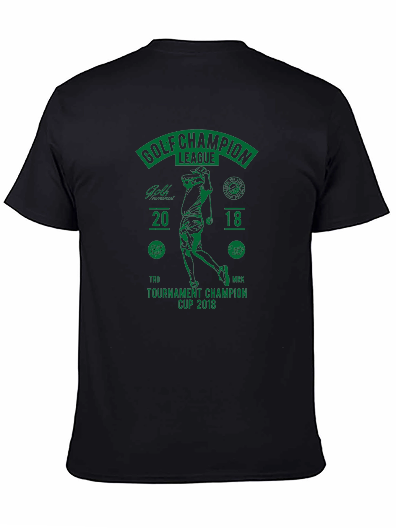 Golf Champion League Black T-Shirt