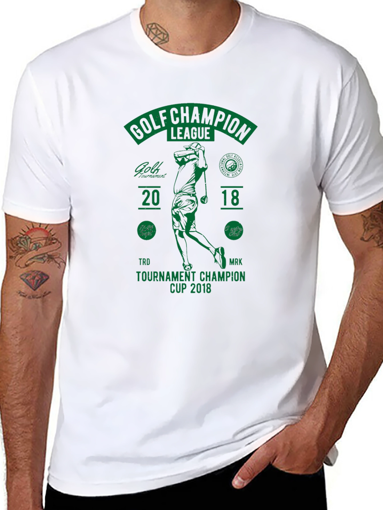 Golf Champion League Black T-Shirt