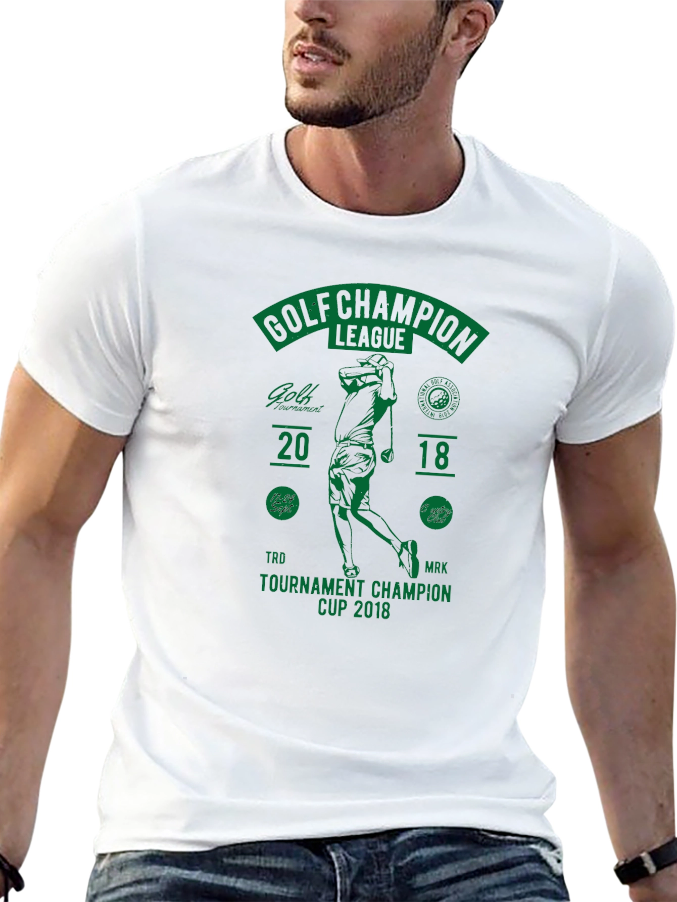 Golf Champion League Black T-Shirt